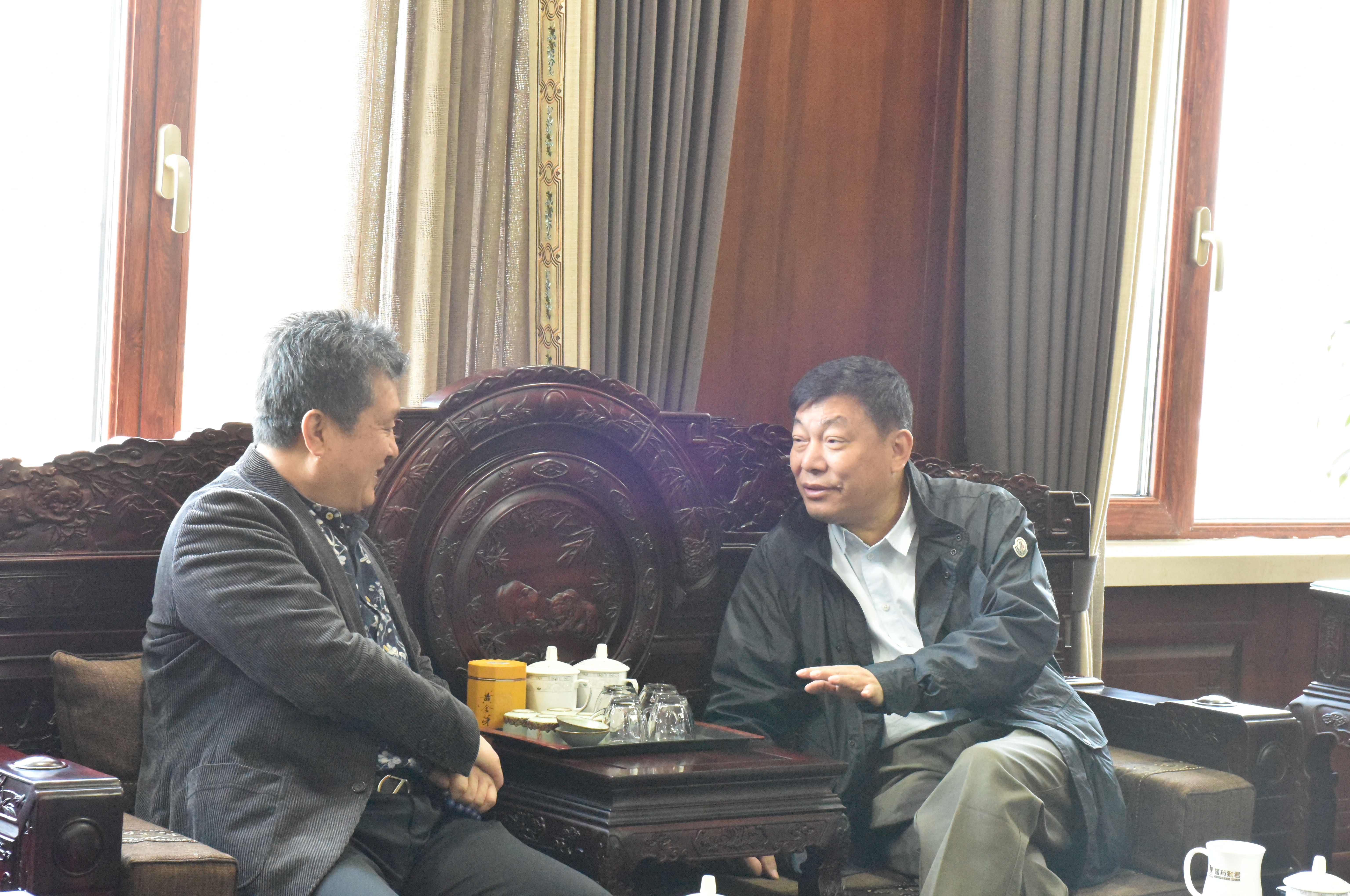 中仓协药材分会王春录会长来企调研